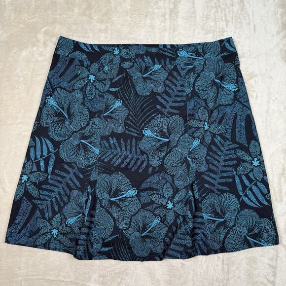 Rip Skirt Hawaii Women's Large Floral Wrap Length 2 Resort Wear Beach Coverup - Picture 5 of 7